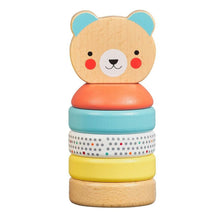 Load image into Gallery viewer, Happy Bear Wooden Stacking Toy