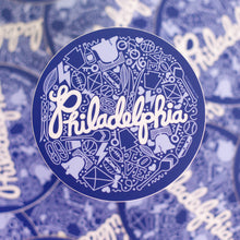 Load image into Gallery viewer, Blue Philadelphia Icons Sticker