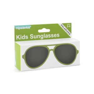 Green Aviator Hipsterkid Sunglasses