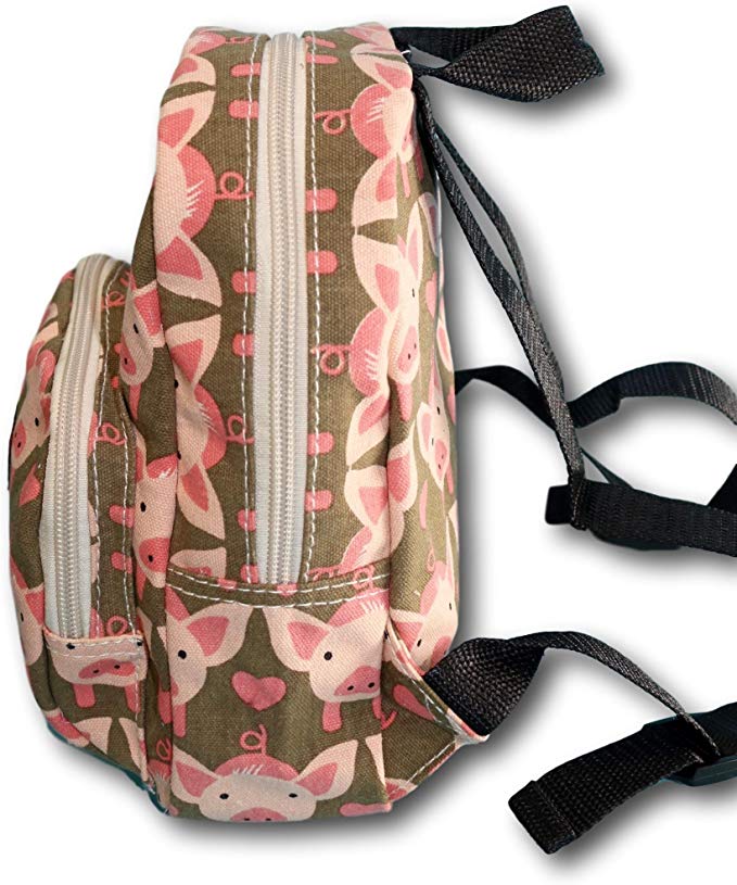 Pig Canvas Kids Backpack