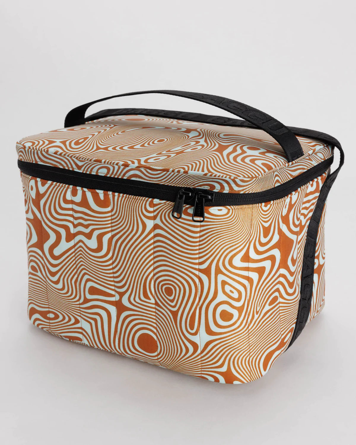 Blue Trippy Swirl Puffy Cooler Bag