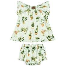 Load image into Gallery viewer, Potted Plants Bamboo Tunic &amp; Bloomer Set