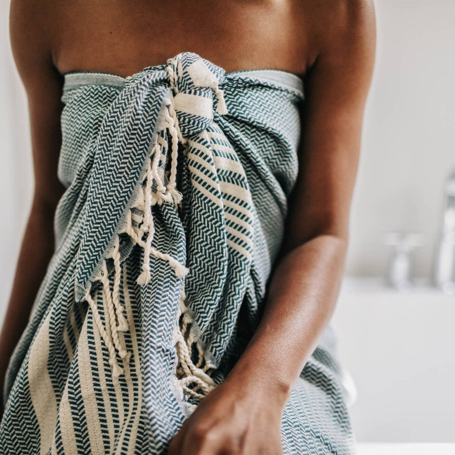 Prussian Blue Hasir Turkish Towel