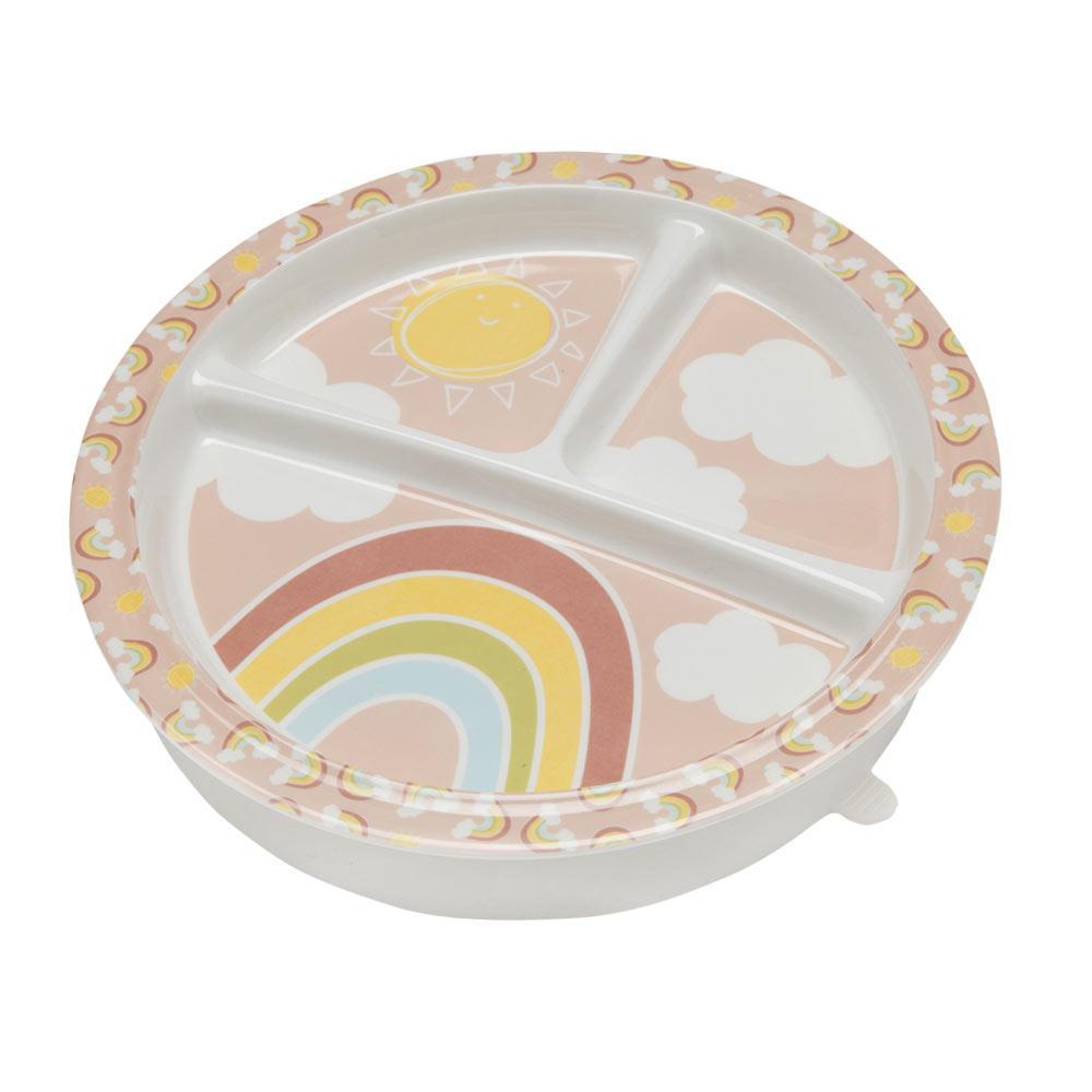 Rainbows & Sunshine Divided Suction Plate