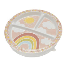 Load image into Gallery viewer, Rainbows &amp; Sunshine Divided Suction Plate