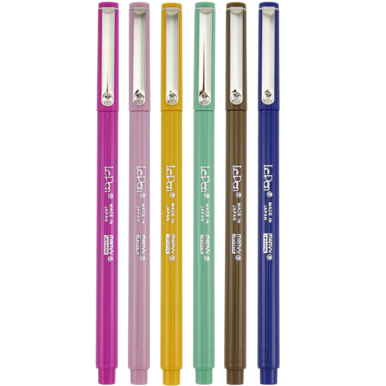 Retro Color Fine Tip Le Pen Set