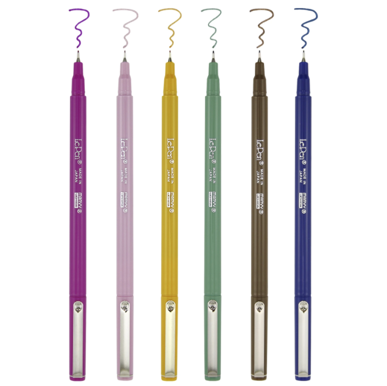 Retro Color Fine Tip Le Pen Set