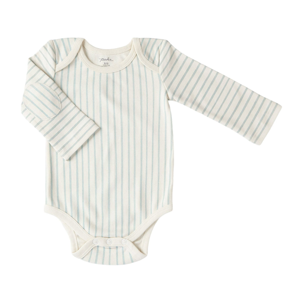 Sea Stripes Long Sleeve Onesie