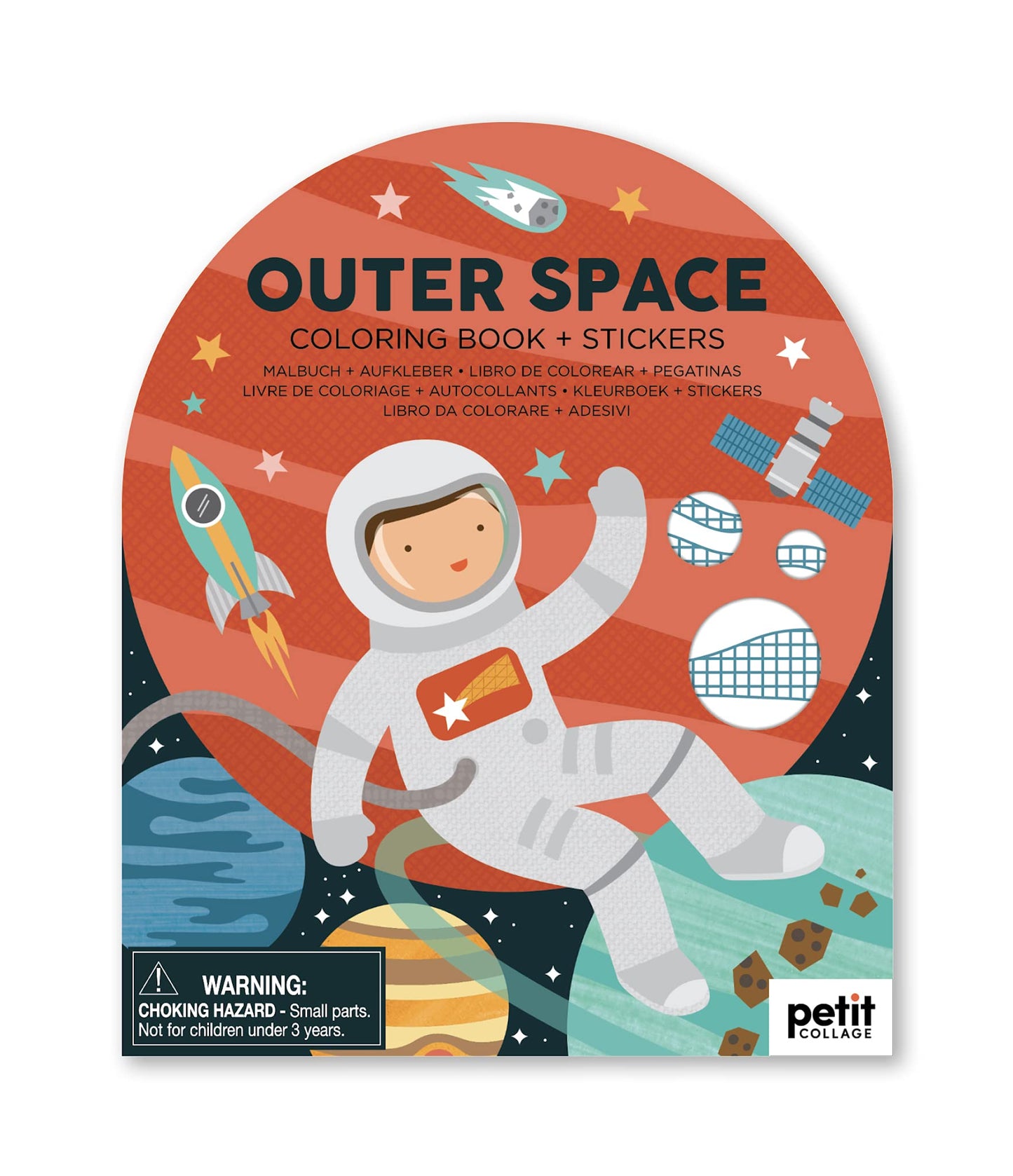 Outer Space Coloring Book & Stickers