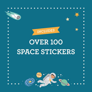 Outer Space Coloring Book & Stickers