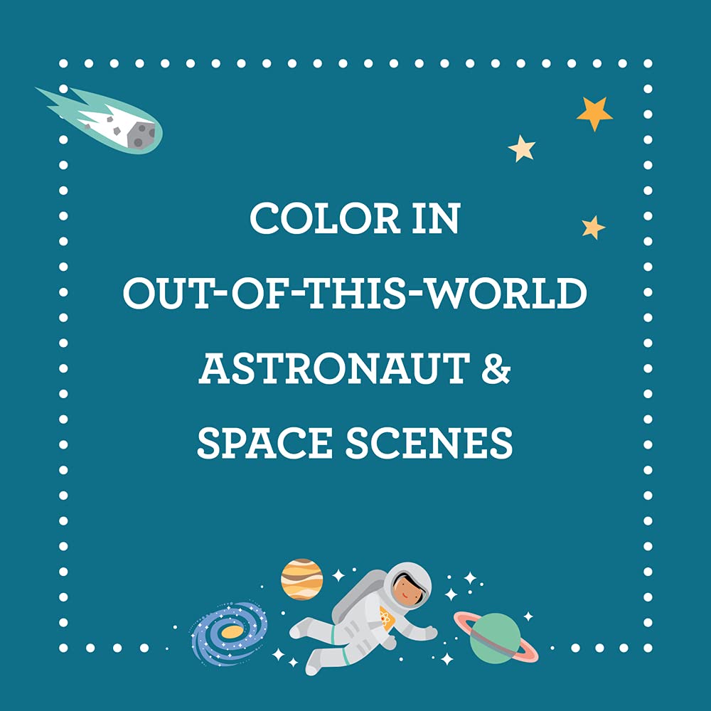 Outer Space Coloring Book & Stickers