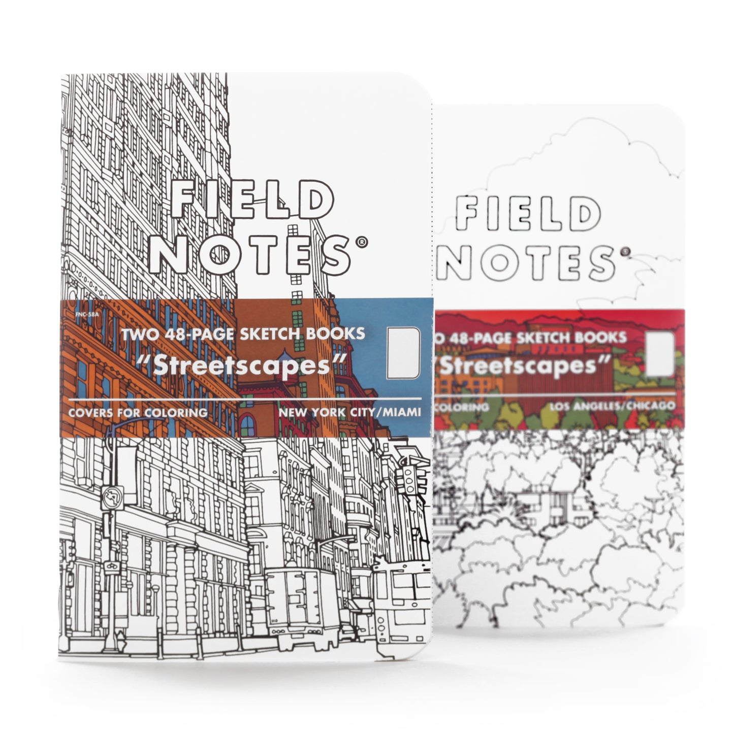 LA & Chicago Streetscapes Notebook Set