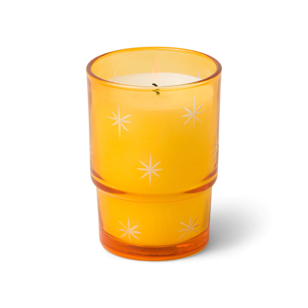 Sweet Orange & Fir Etched Glass Candle
