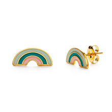 Load image into Gallery viewer, Tropical Rainbow Stud Earrings