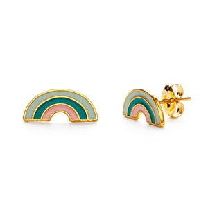Tropical Rainbow Stud Earrings