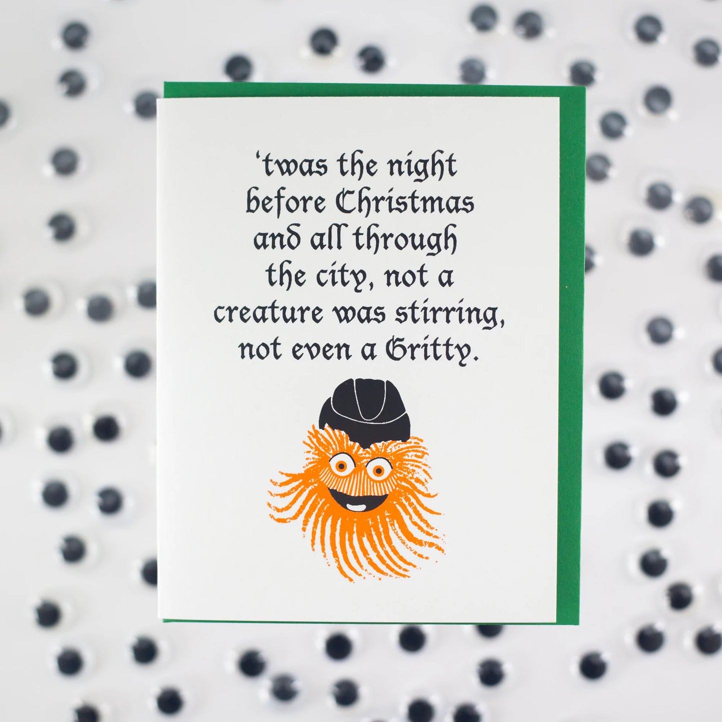 Twas the Night before Christmas Gritty Holiday Card