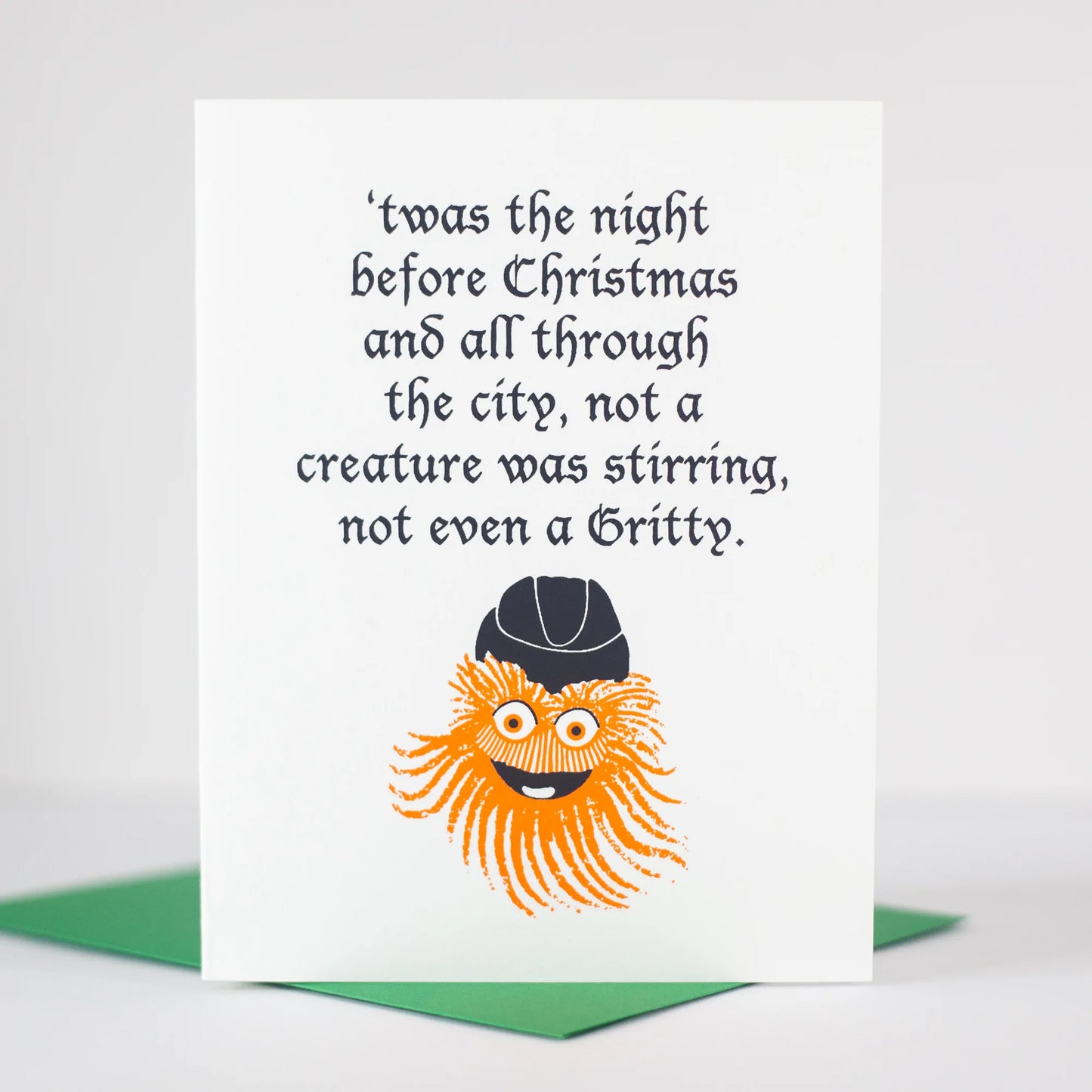 Twas the Night before Christmas Gritty Holiday Card