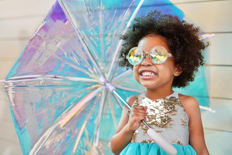 Holographic HipsterKid Umbrella