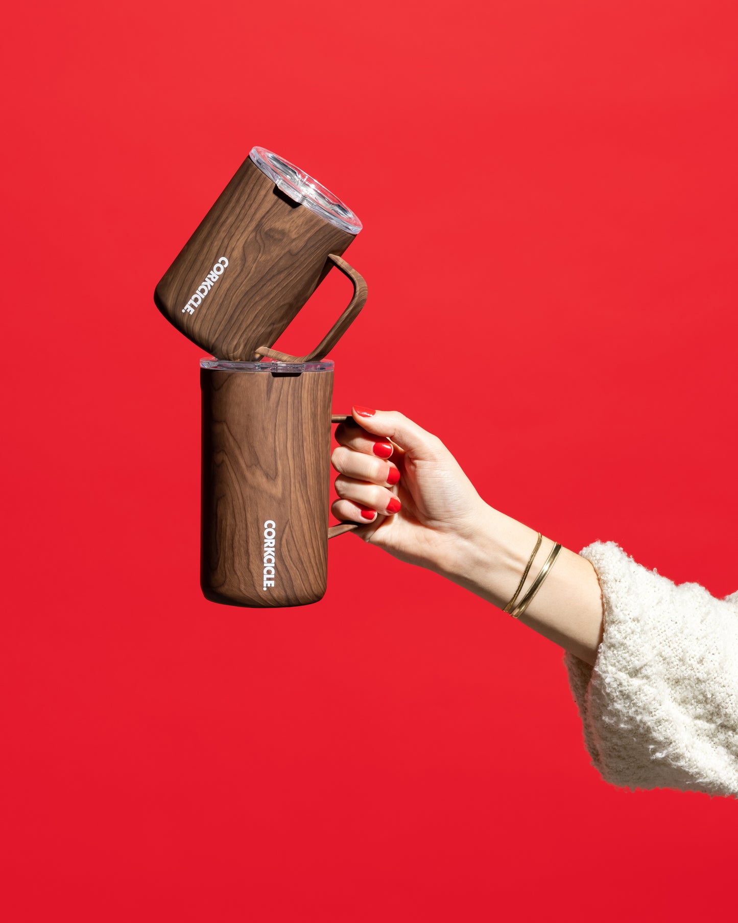 Walnut Wood Corkcicle Mug