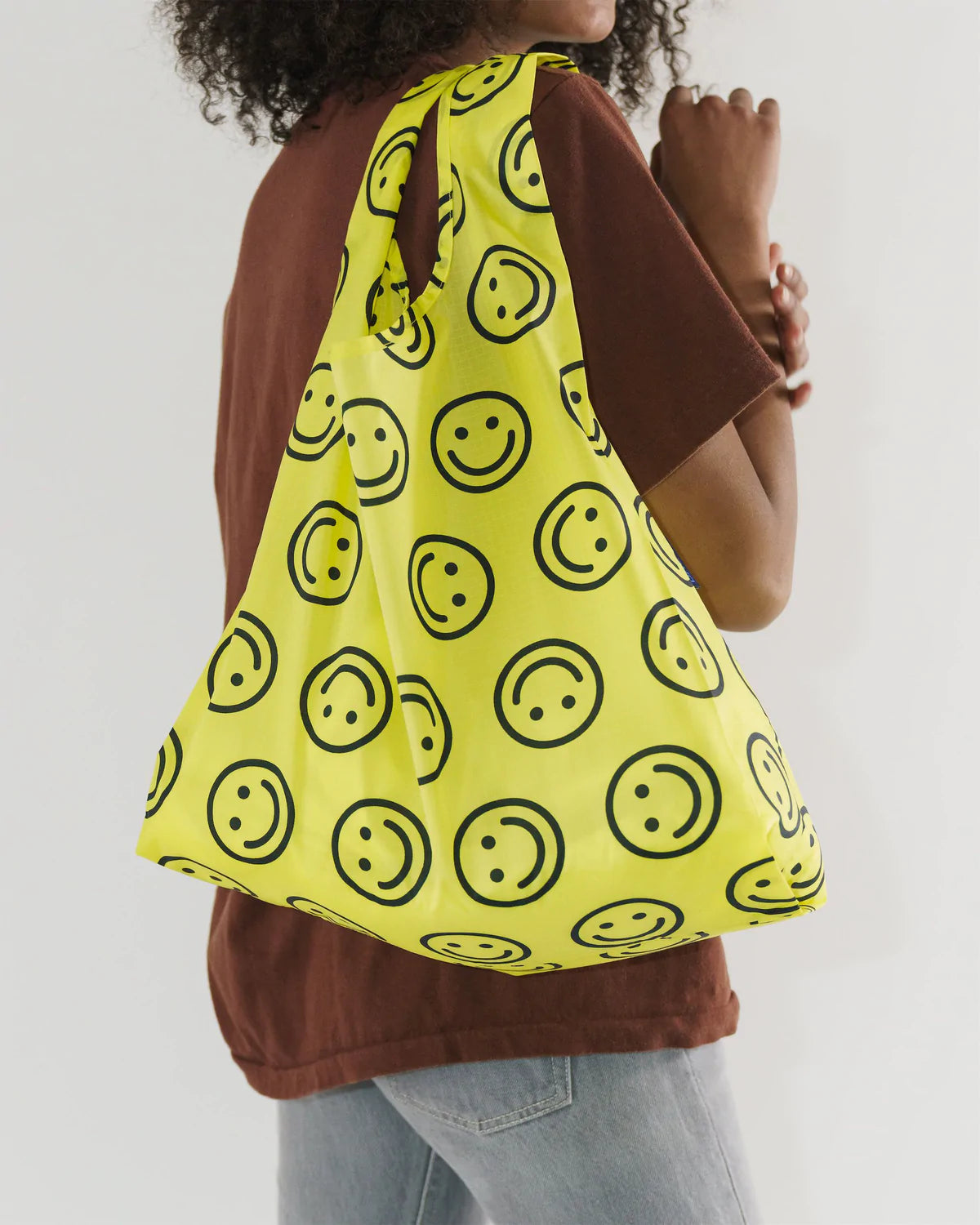 Yellow Happy Baggu Reusable Bag