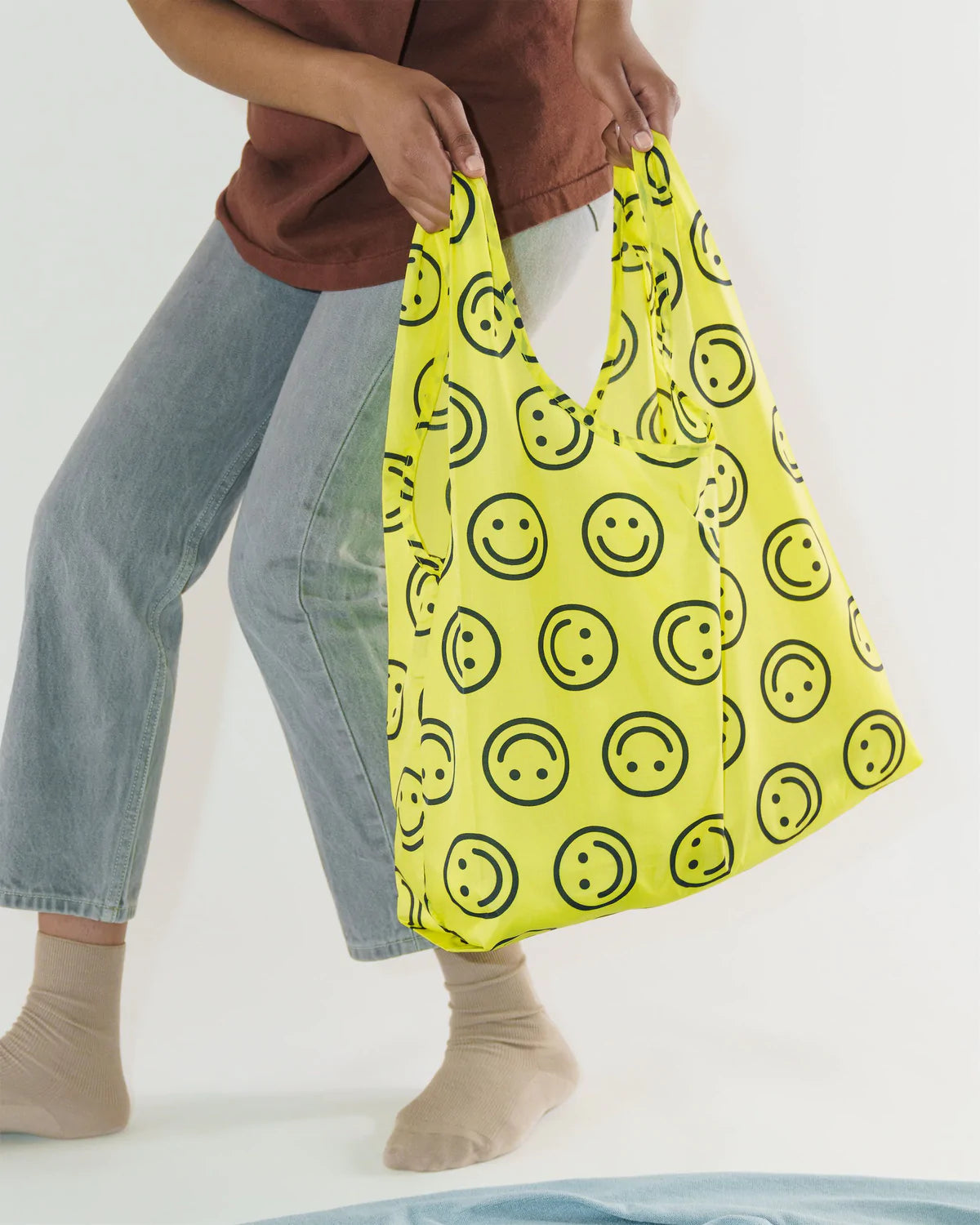 Yellow Happy Baggu Reusable Bag