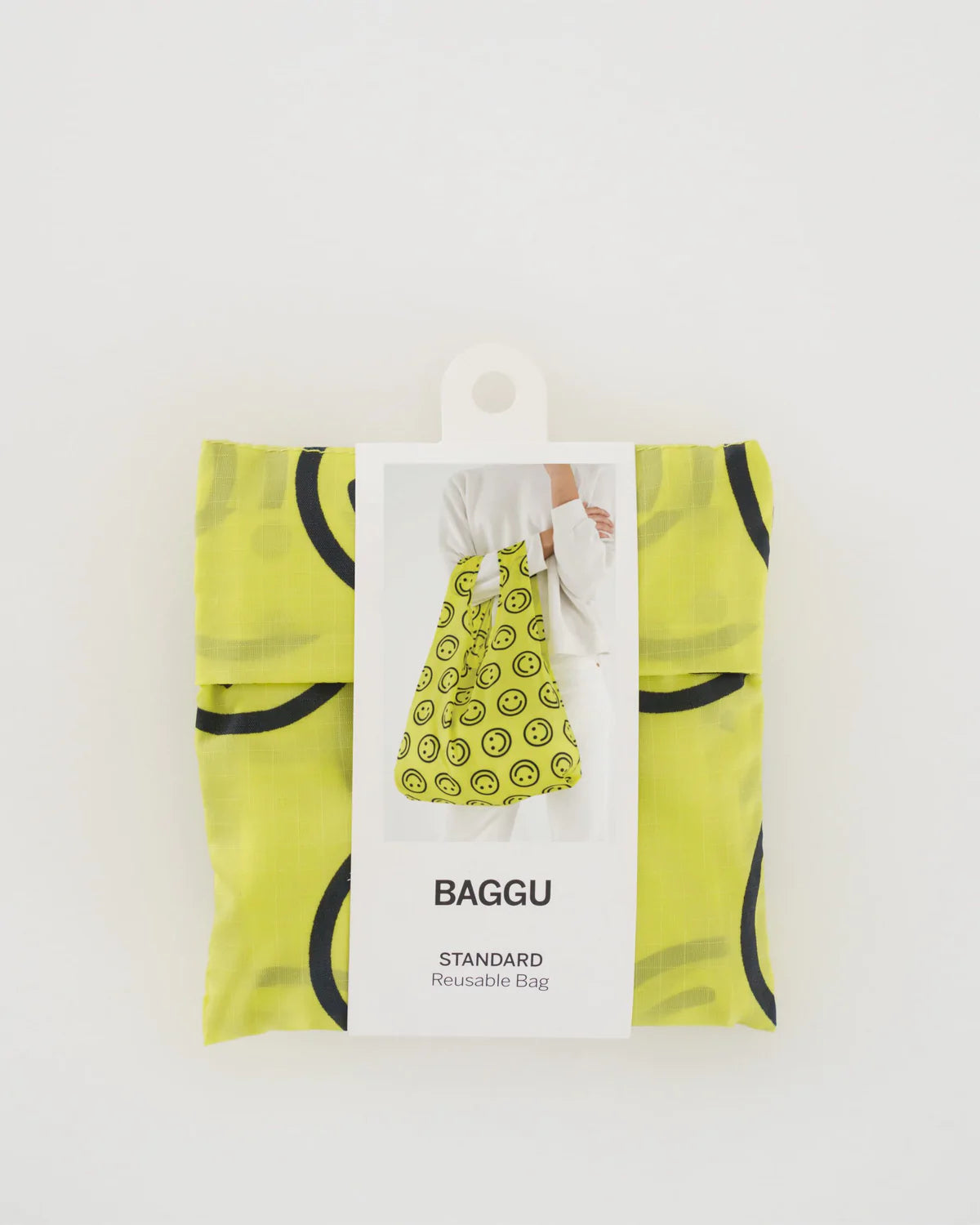 Yellow Happy Baggu Reusable Bag