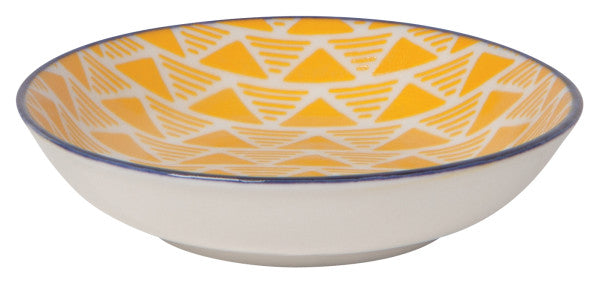 Yellow Triangles Dip Bowl