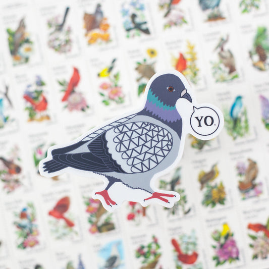 Yo! Pigeon Sticker