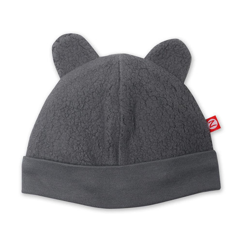 Grey Cozie Fleece Hat